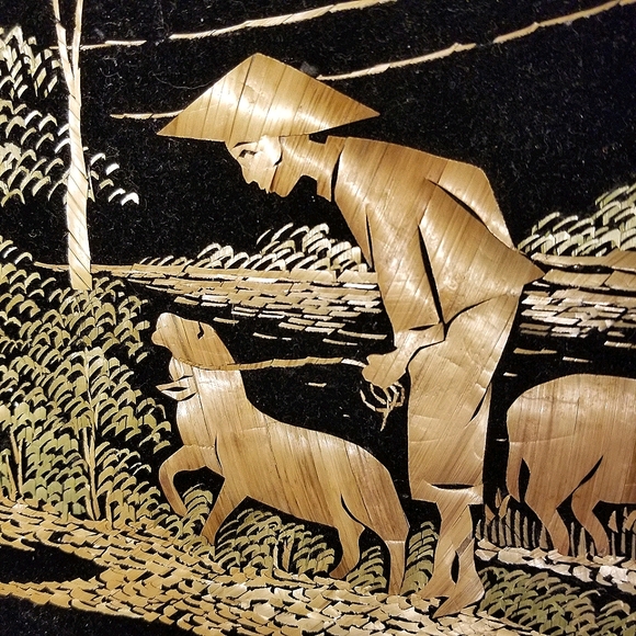 Vintage South Asian handmade artwork - Picture 9 of 13